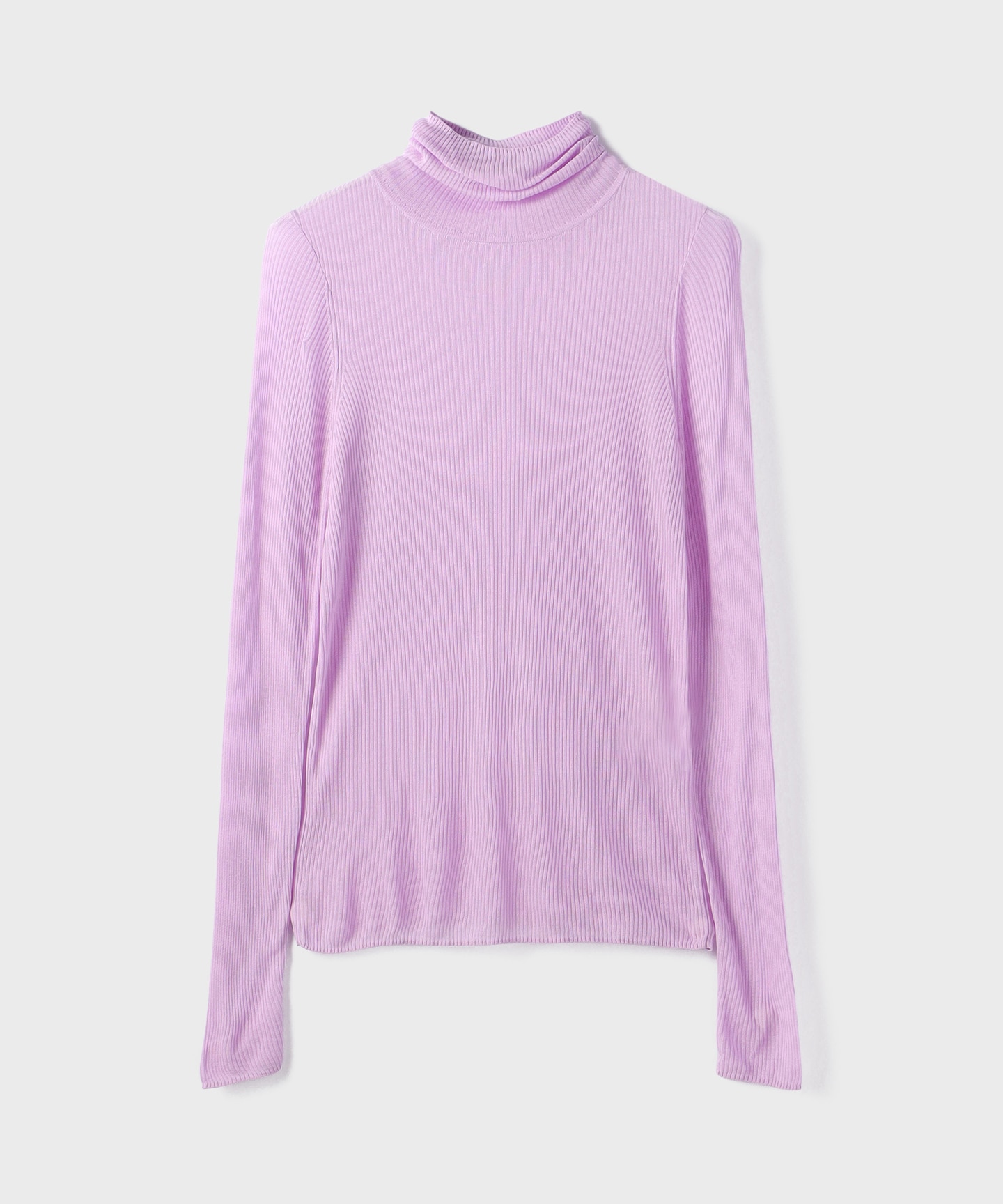 シアーリブニットトップ