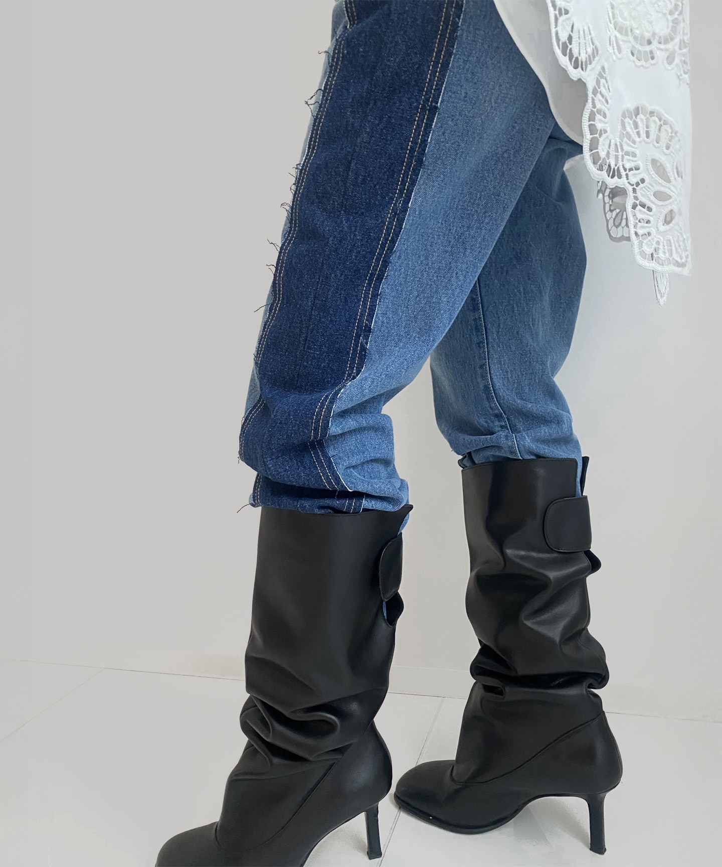 リメイクフレアデニムパンツ