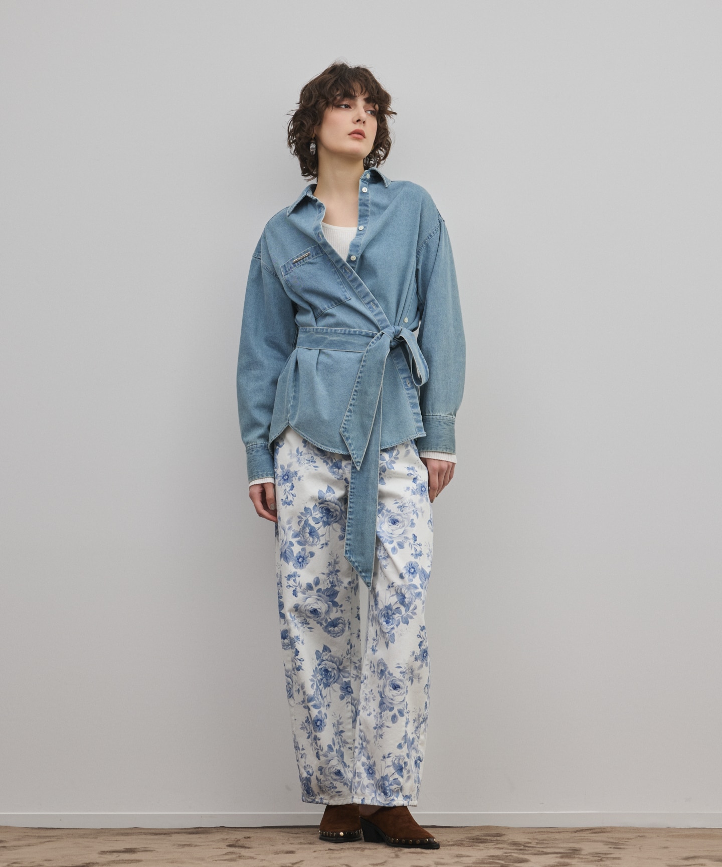 サイド切替バレルパンツ