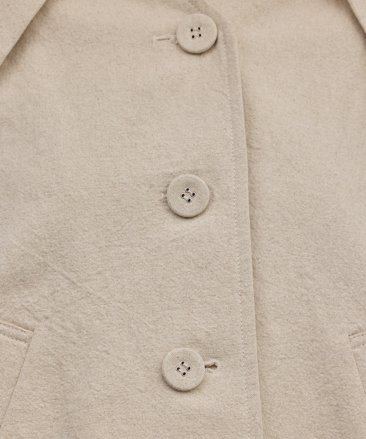 リネンオックスケープジャケット