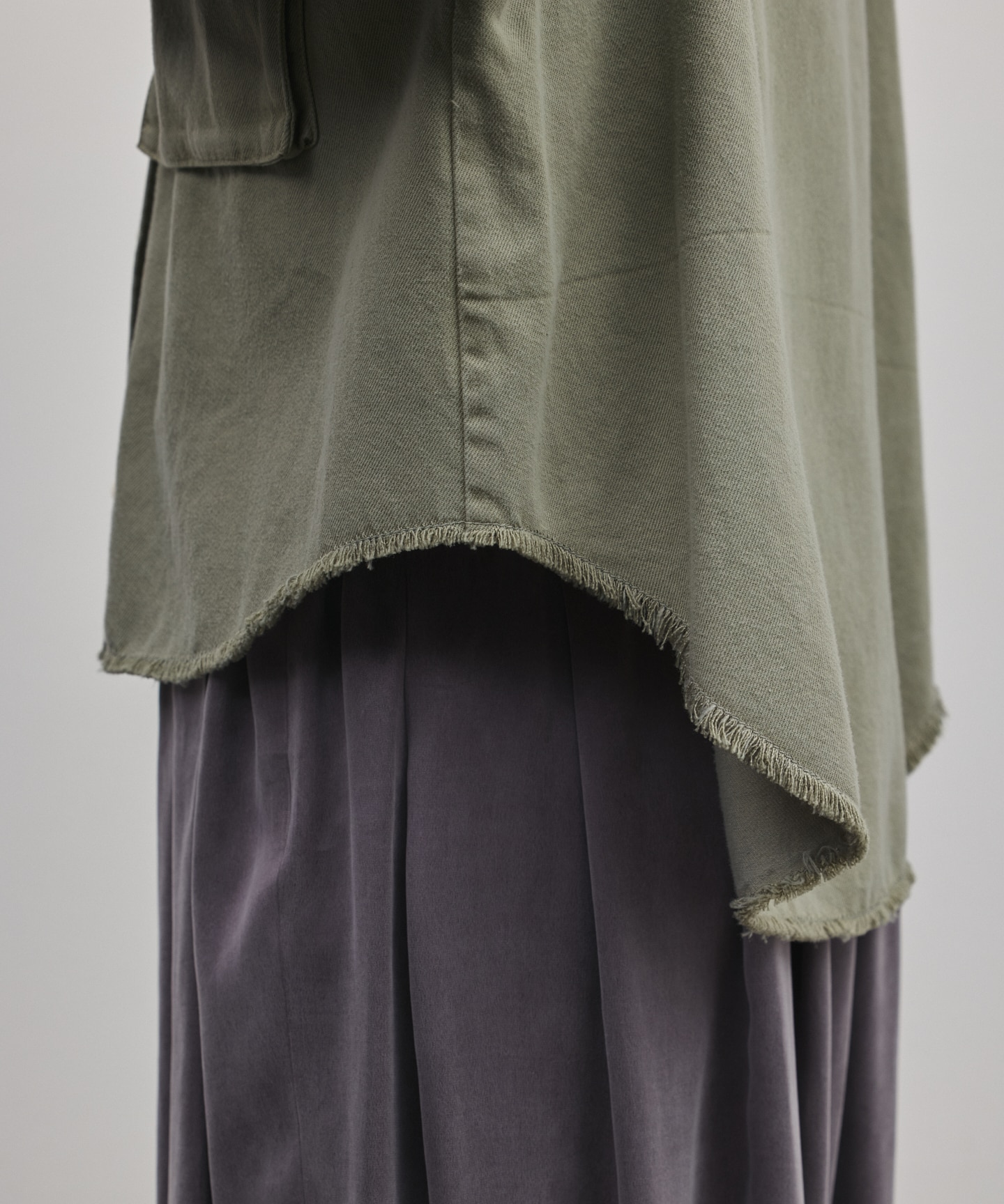 パール釦ピグメントシャツ