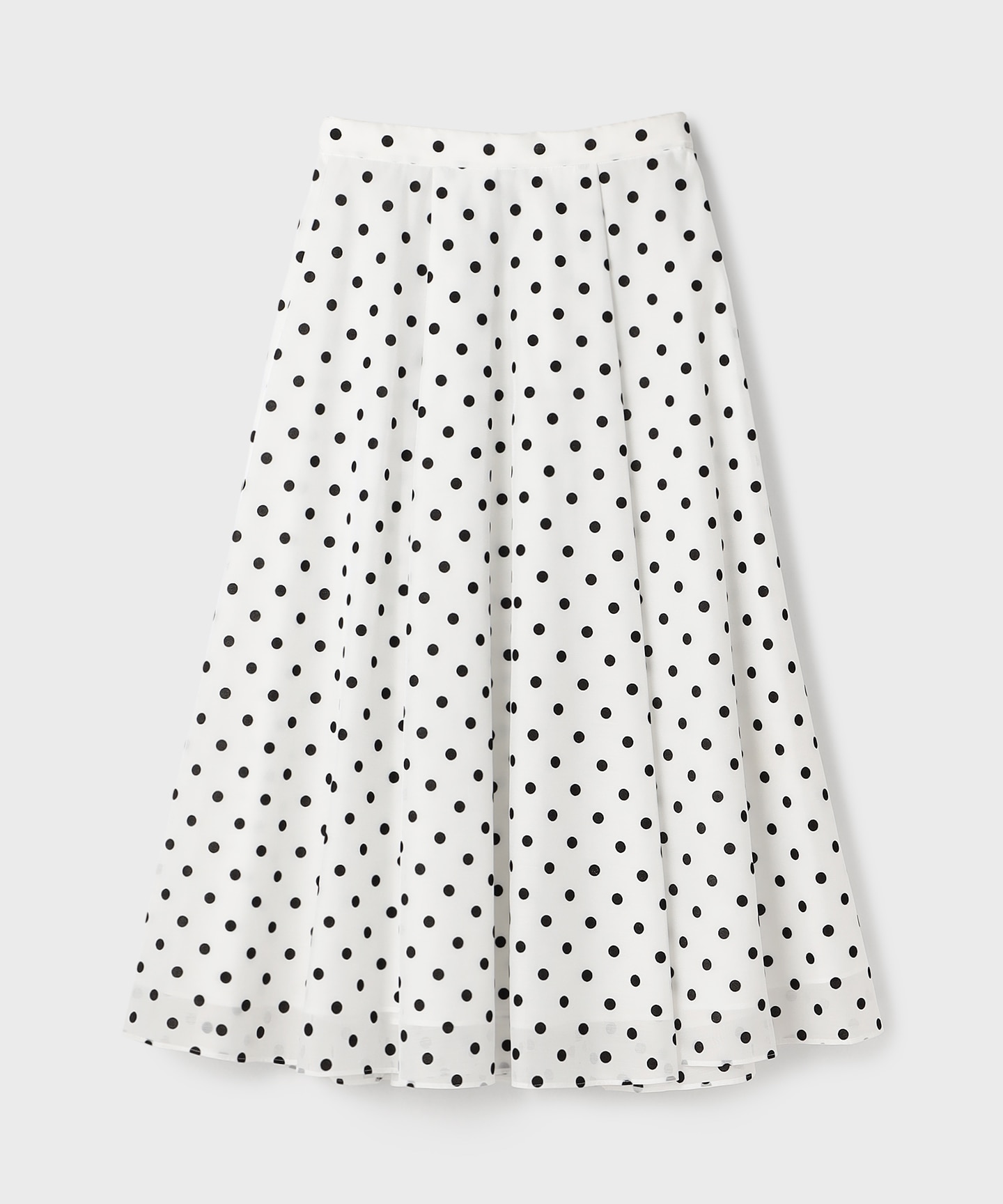 ドットフロッキータックスカート