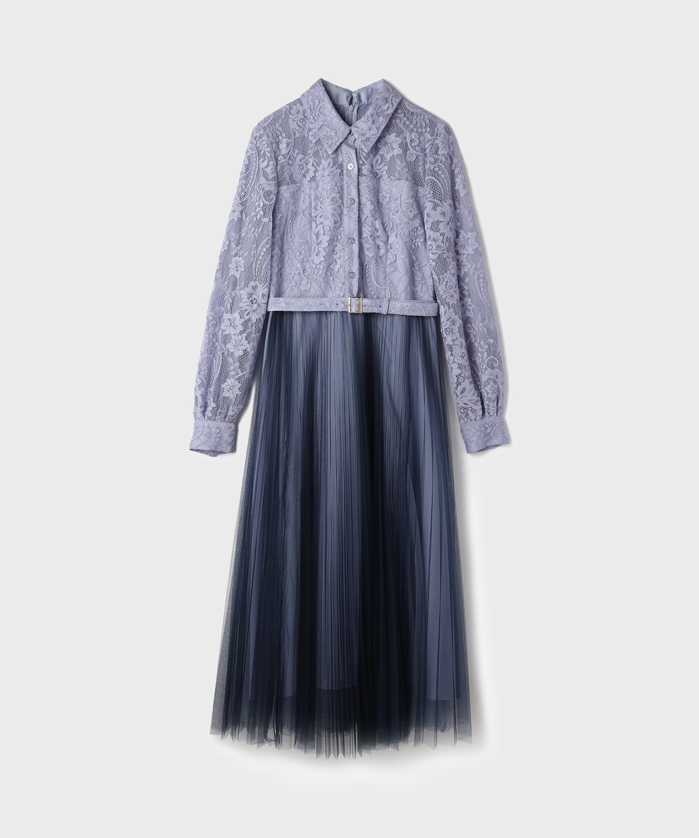 コードレースプリーツワンピース