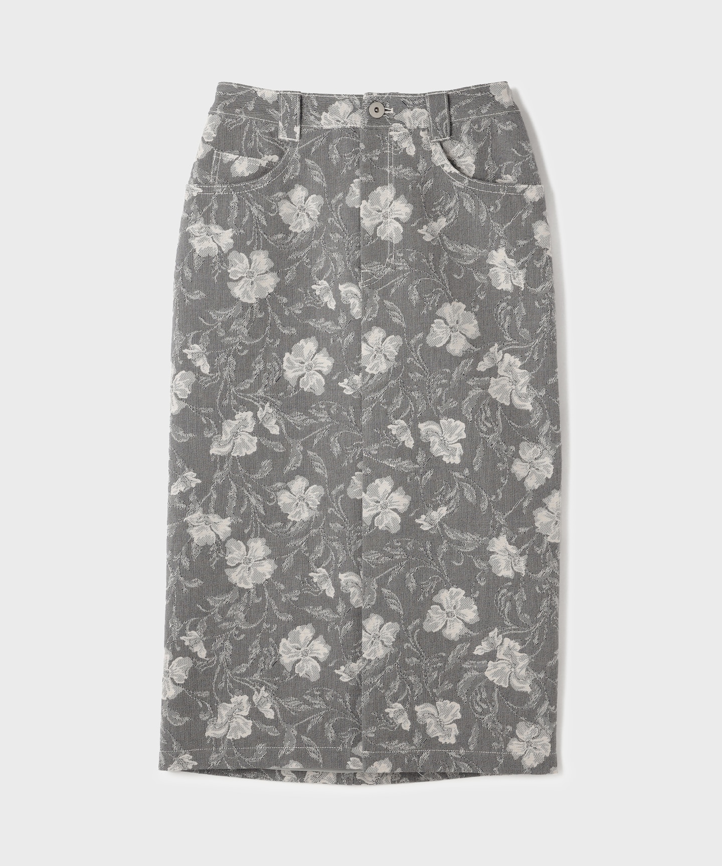 ボタニカルジャガードスカート