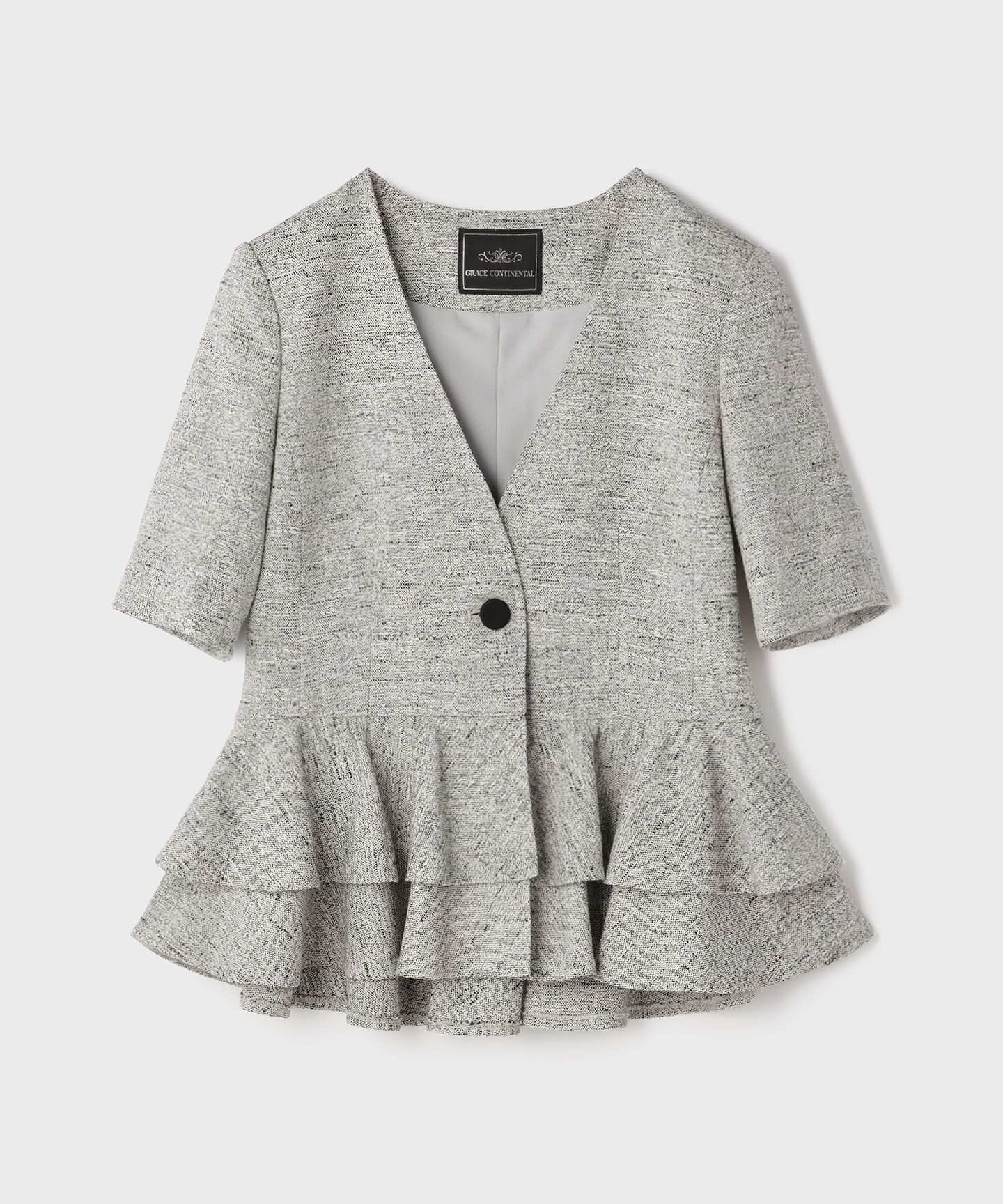 ペプラムツイードJK