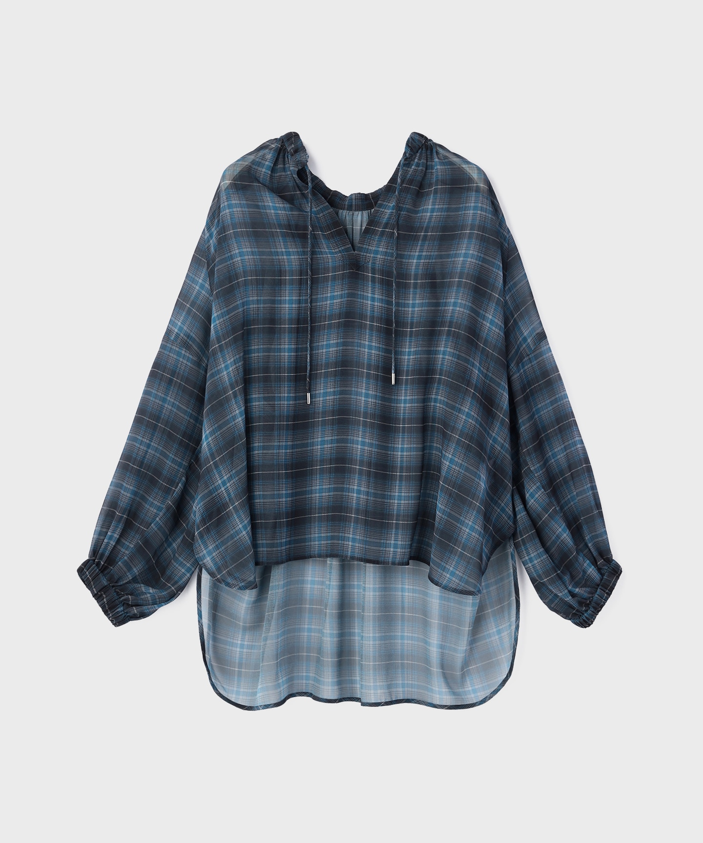 チェックカフタンTOP