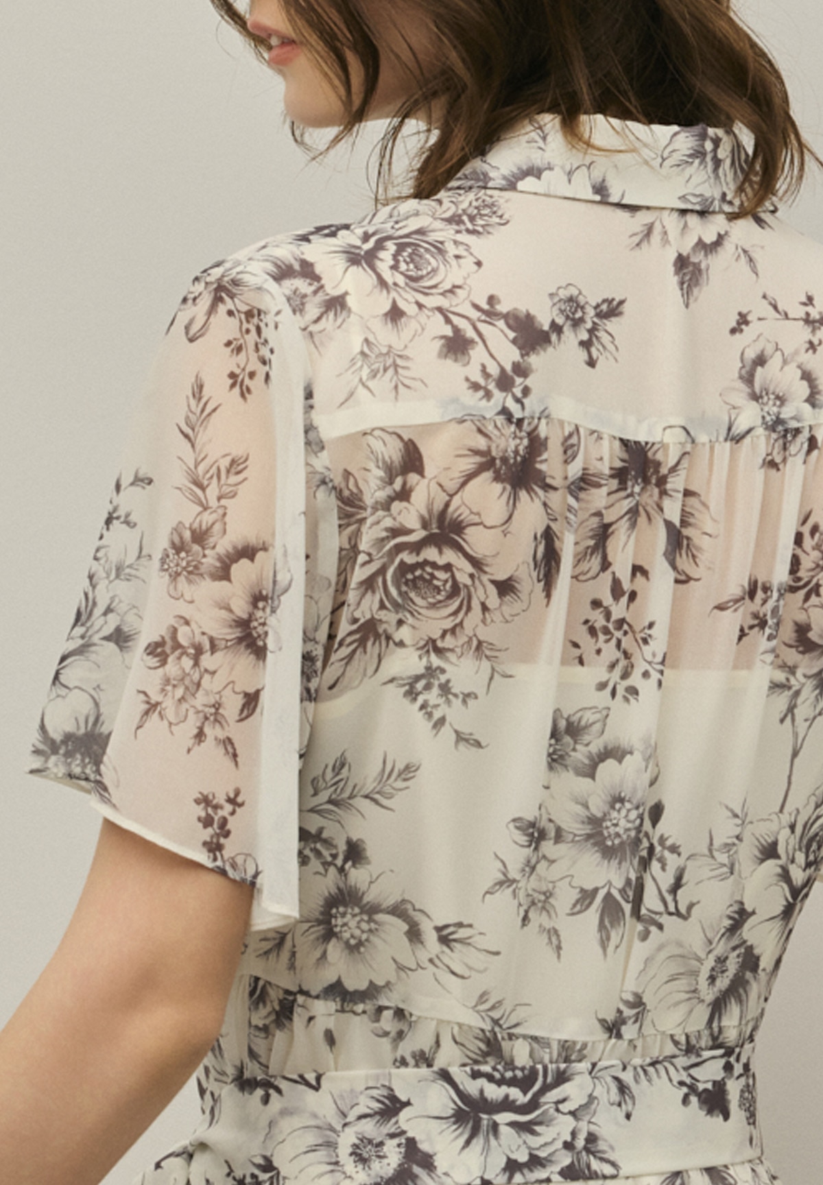 フラワーptシャツフレアOP