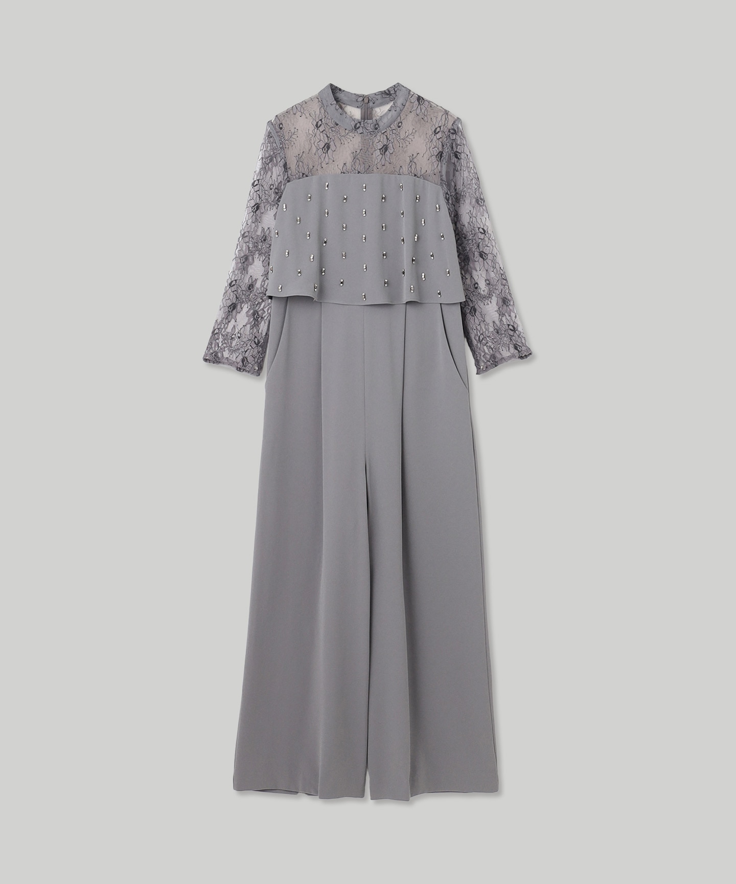 ダイアグラム　刺繍ワイドサロペット