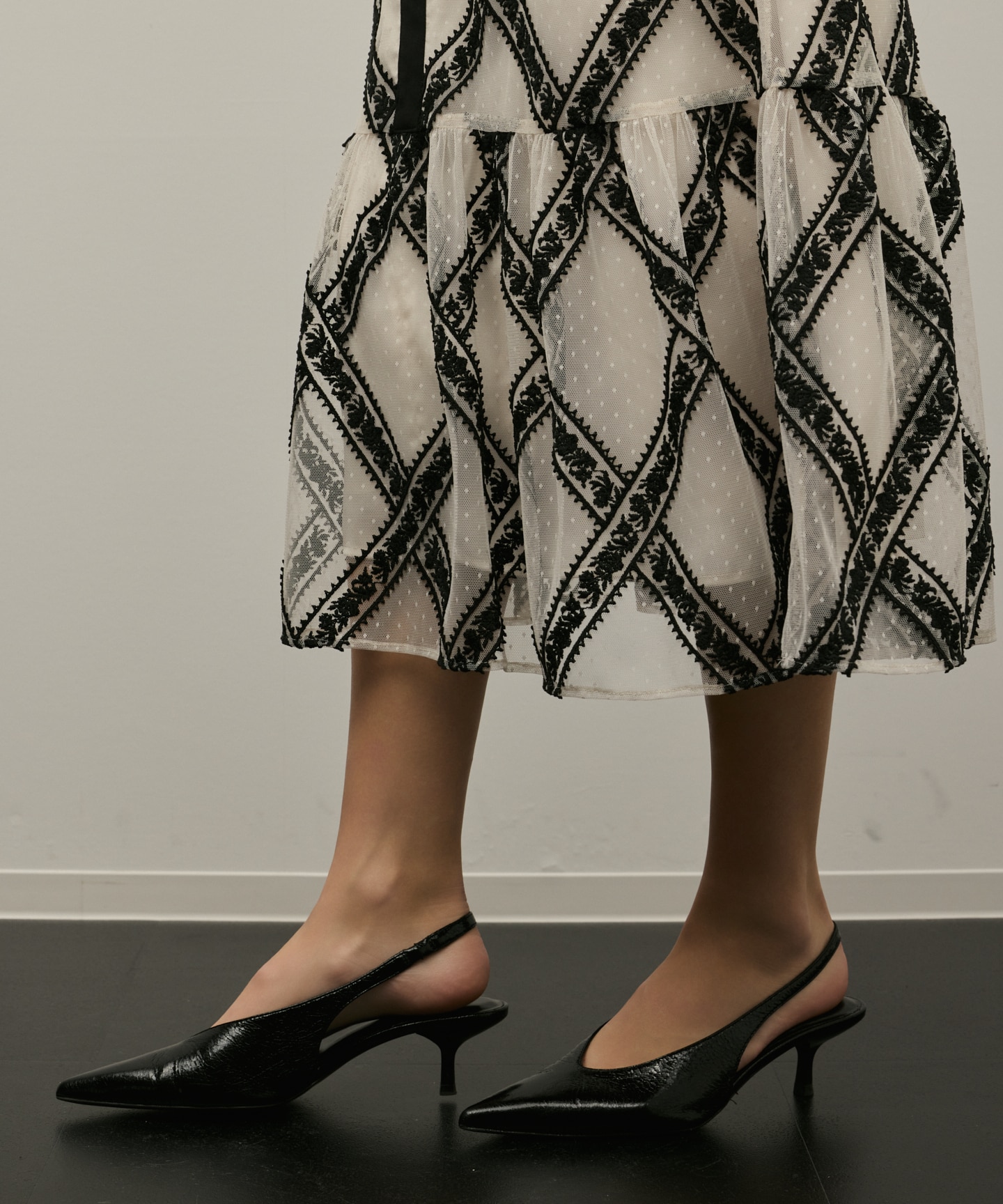 グレースコンチネンタル チュールレースワンピース