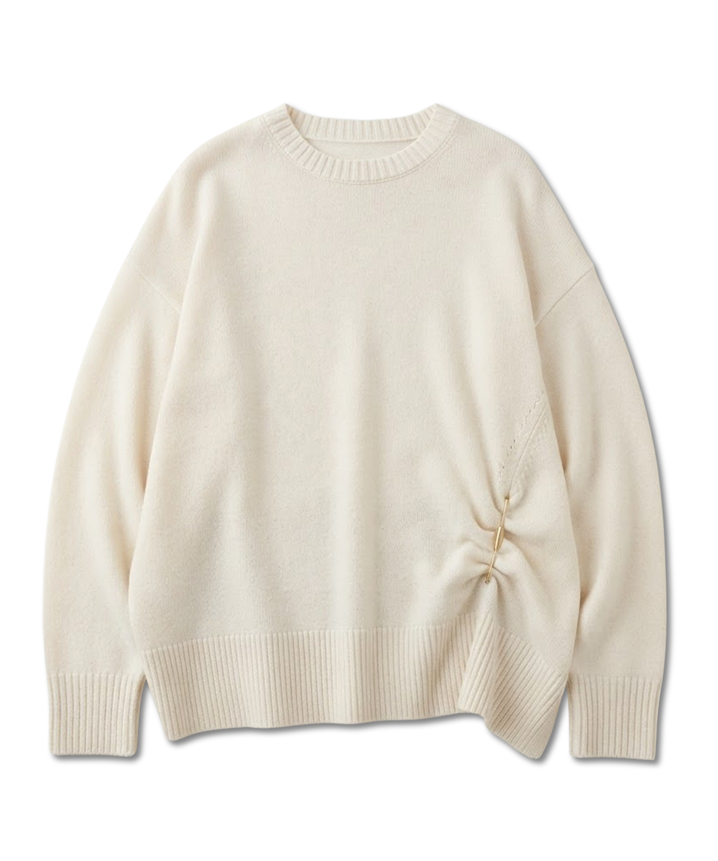 イレヘムブローチニットトップ