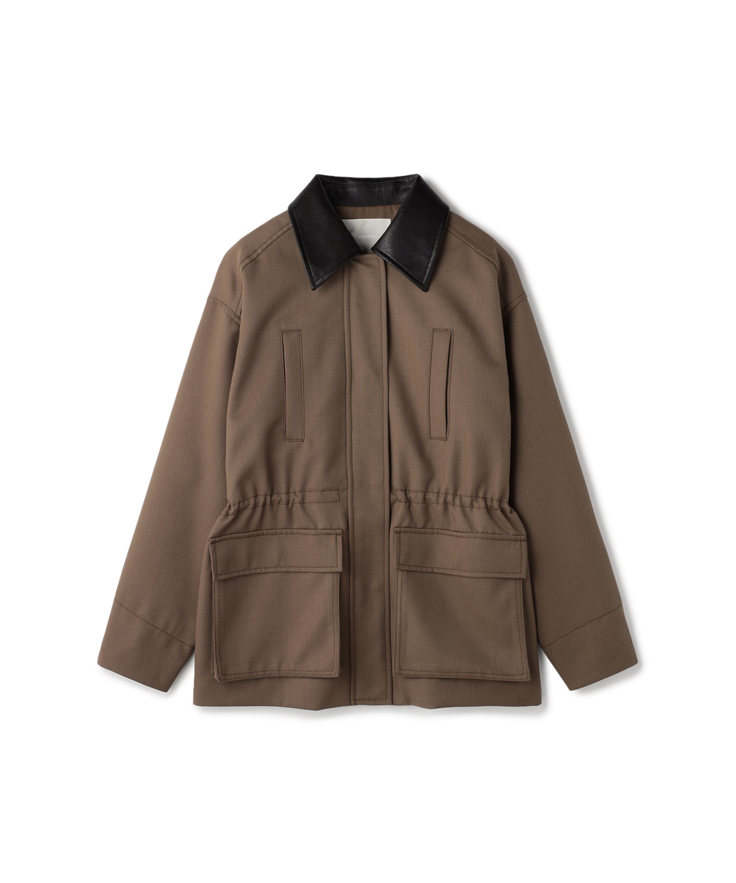 レザー衿ハンティングジャケット